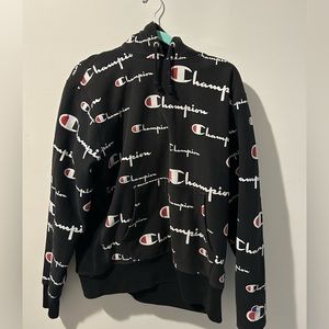 champion print hoodie